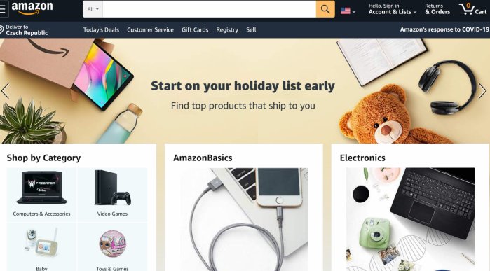 Amazon.com - prodávejte produkty po celém světě